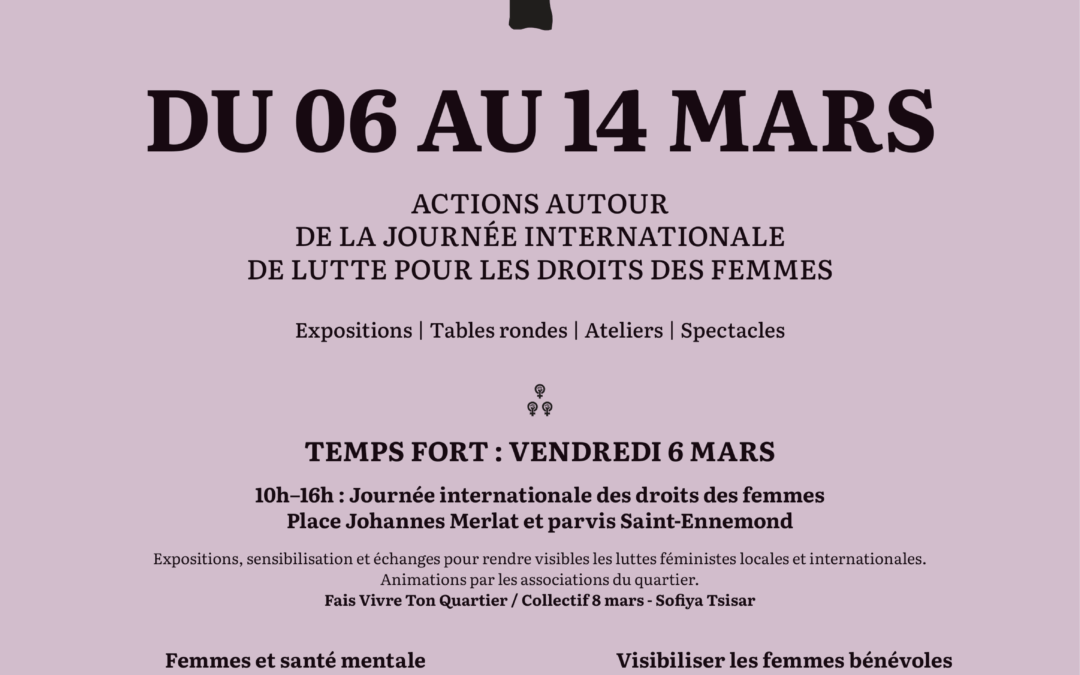 Programmation 2026 – Collectif 8 mars